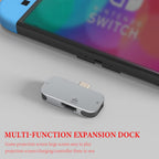 Geekria TV Dock Station Compatible with Nintendo Switch/OLED Portable Replacement, Game Accessories with 4K/1080P HDMI 3 in 1 HDMI/2 Type-C