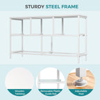 OLIXIS Dresser for Bedroom with 5 Drawers, Wide Chest of Drawers, Fabric Bedroom Dresser with Drawer Organizers, Storage Organizer Unit with Fabric Bins for Closet, Living Room, Hallway,White