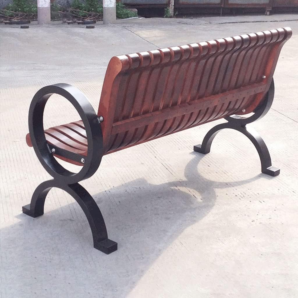 Patio Benches for Outdoors Creative Outdoor Leisure Bench with Backrest Community Park Viewing Seat Beach Chair Shopping Mall Rest Garden Benches for Outdoors