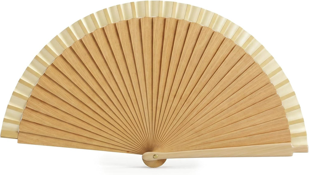 Jeffdad Classical Folding Fans Hand Fan, Decorative Folding Fans Elegant Fan for Women Classical Vintage Wooden Hand Fans Bamboo Handheld for Dancing Decoration Party