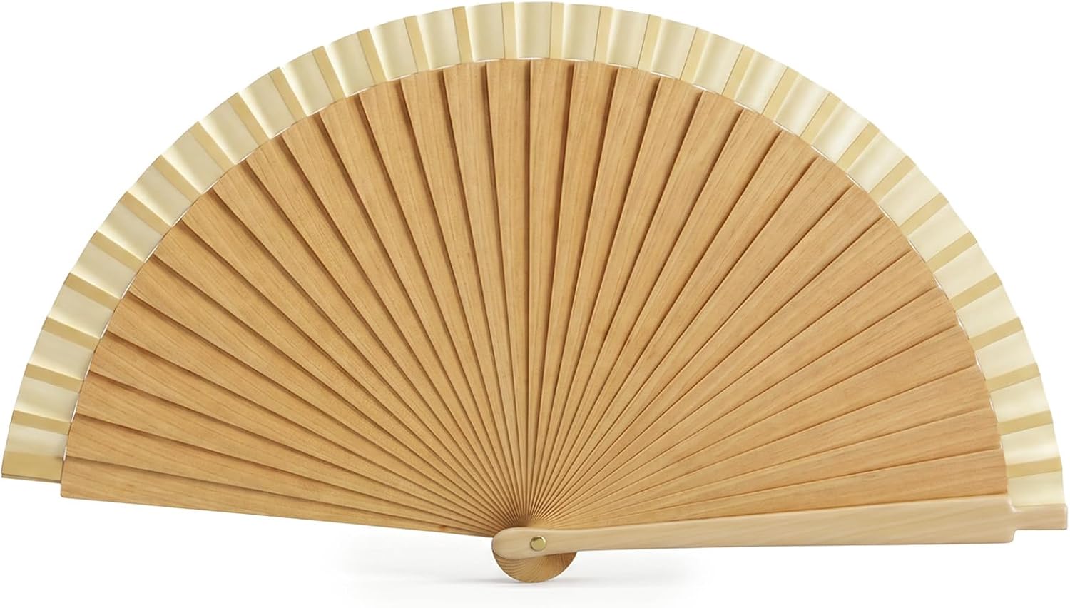 Jeffdad Classical Folding Fans Hand Fan, Decorative Folding Fans Elegant Fan for Women Classical Vintage Wooden Hand Fans Bamboo Handheld for Dancing Decoration Party