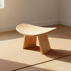 Mindful Kneeling Stool Solid Wood Meditation Stool Compact Home Seating, Brown, Medium 42 21 18 CM