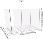 Gift Bag Storage Organizer, Acrylic Clear Shopping Bag Organizer, Adjustable Shelf Divider Bag Organizer for Small Closet, 1 Pack
