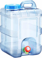 Portable Camping Water Tank with Faucet Water Storage Container with Tap BPA Free Emergency Drinking Water Canister for Outdoor Camping, Hiking, Car Travel Home Emergency Use (15L)