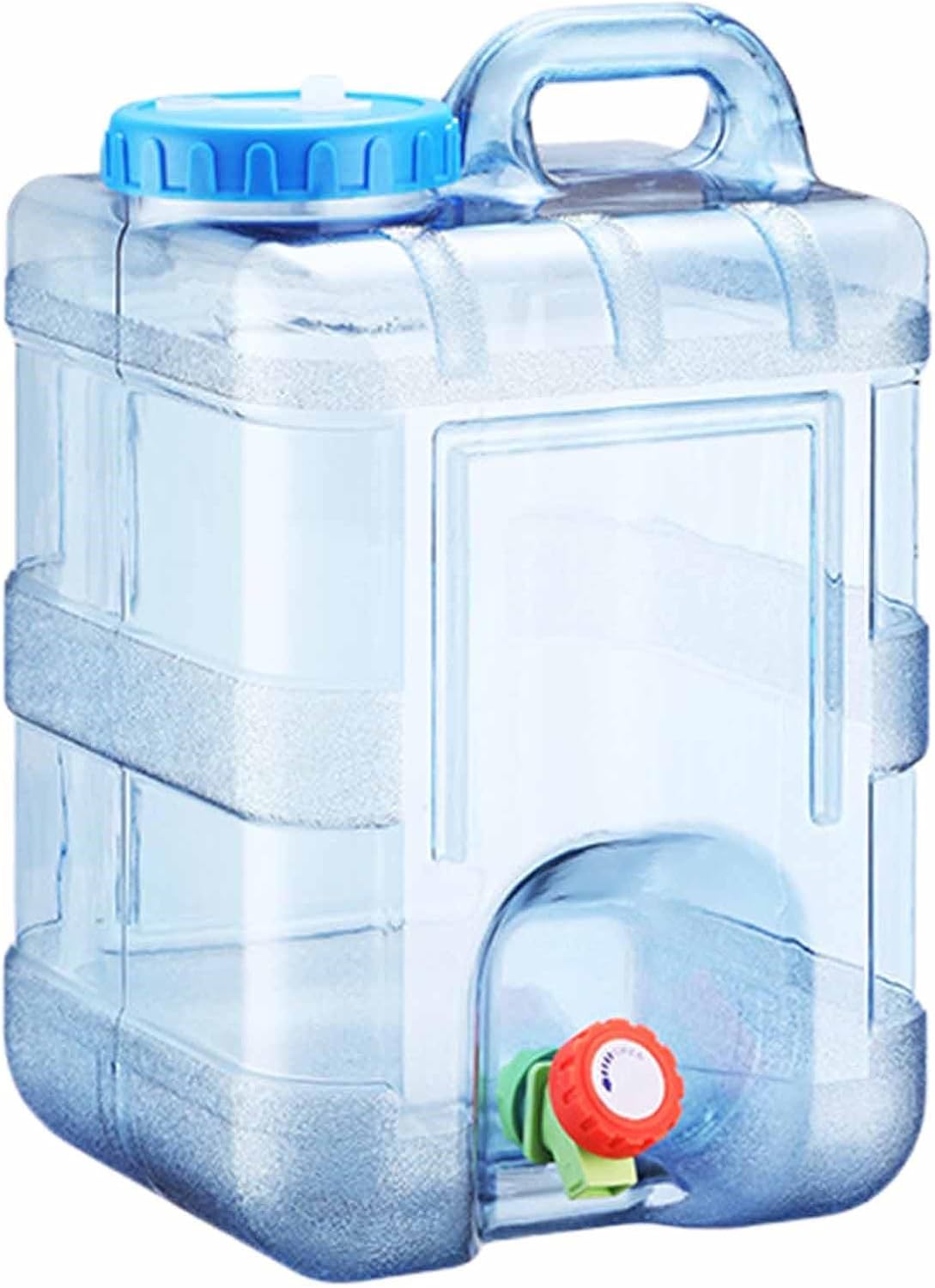 Portable Camping Water Tank with Faucet Water Storage Container with Tap BPA Free Emergency Drinking Water Canister for Outdoor Camping, Hiking, Car Travel Home Emergency Use (15L)
