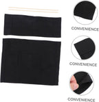 BESPORTBLE 1Set Replacement Cover Canvas, Black Casual Directors Chair Cover Kit Replacement Canvas Seat and Back with Wood Stick for Home Director Chair