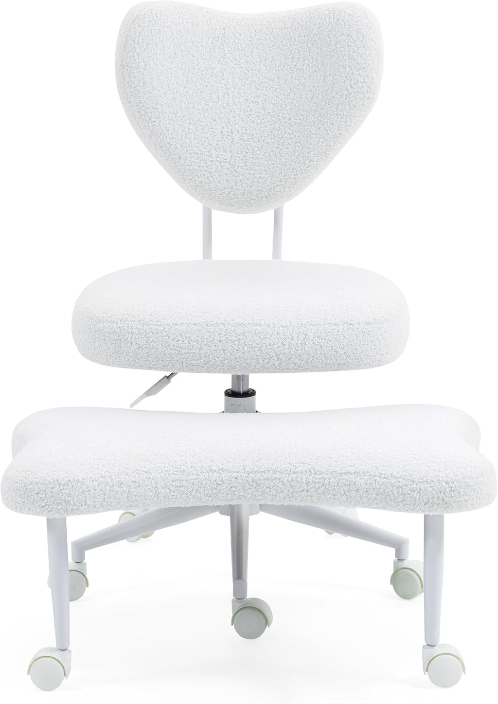Meditation Chair, an Ergonomic Cross-Legged Seating Chair with Lumbar Support and a Height-Adjustable seat Cushion, Ideal for People Engaged in high-Intensity Office Work (Beige)