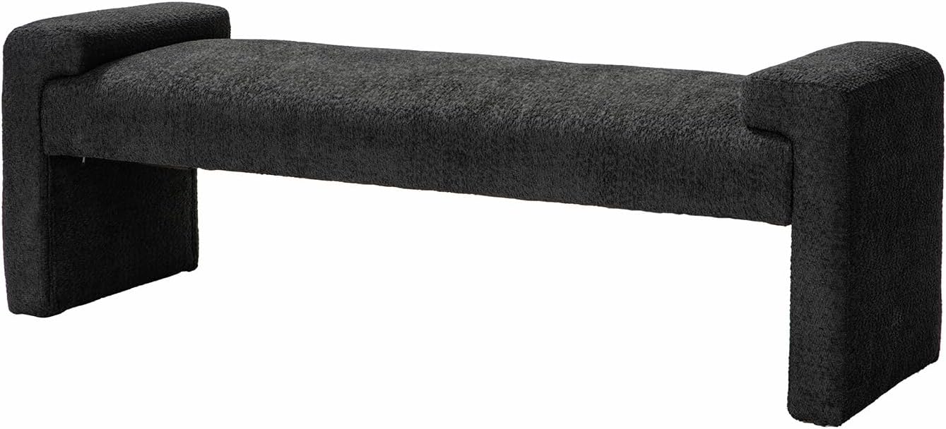 Severin Upholstered Bench-Black