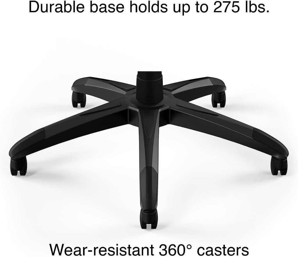 Emerge Vortex Gaming Chair, Ergonomic, Adjustable Height, Swivel, Black