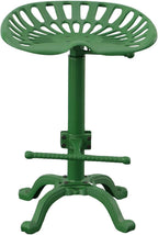 Carolina Chair & Table Adjustable Iron Tractor Seat Barstool (Green)