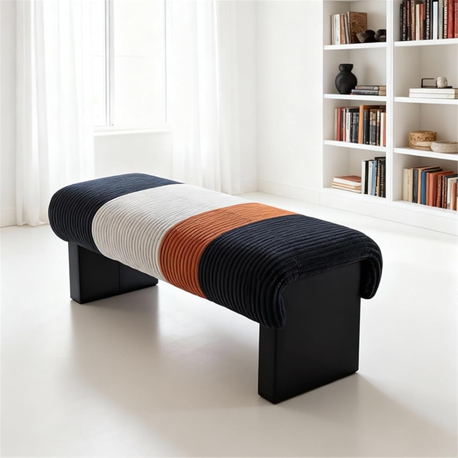 Modern Bed end Bench Bedroom Living Room Dressing Shoe Changing Entryway(Large)