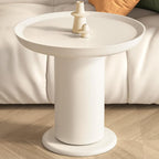 End Table,Accent Table Ideal for Any Room-Side Table Living Room,Side Tables Bedroom,end endTable Cream White for Indoor