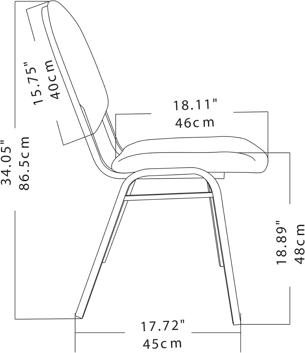 Realspace® Banquet Padded Fabric Seat, Fabric Back Stacking Chair 17 9/10" Seat Width, Black Seat/Black Frame, Quantity: 1