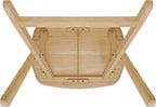 Oversized Hardwood Folding TV Tray Table, 25.5 Inches | Natural, For Dinner, For Eating