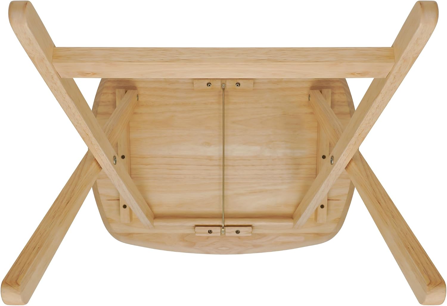 Oversized Hardwood Folding TV Tray Table, 25.5 Inches | Natural, For Dinner, For Eating