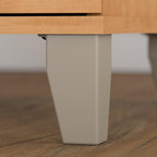 Bush Furniture Somerset 60W Office Desk with Lateral File Cabinet and 5 Shelf Bookcase in Maple Cross