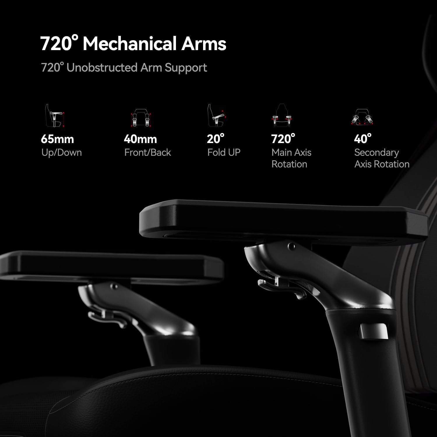 AutoFull M6 Ultra+ 2.0 Gaming Chair – World First with Shiatsu Massage | 720° Mechanical Armrests, Dynamic Lumbar Support, Adjustable Headrest | Ventilated & Heated