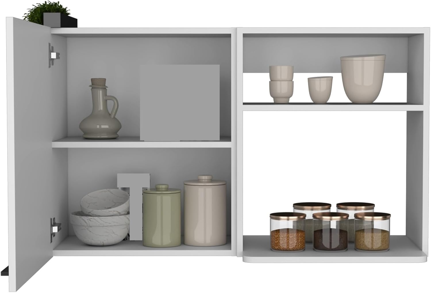 Wall Cabinet with Shelves, Storage Locker Pantry Sideboard Cupboard for Kitchen Living Room,for Kitchen Home