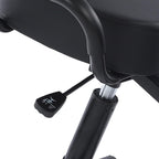 Height Adjustable Ergonomic Kneeling Chair, Breathable Mesh Back Leather Cushion Spine Alignment Multi Angle Adjustment for Home Office Study Working Relaxation Shoulder