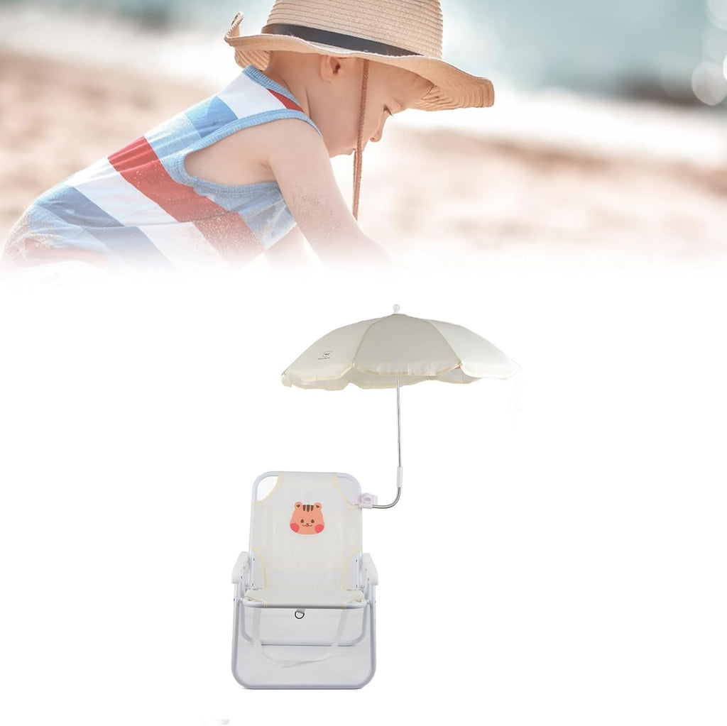 ZJchao Children Camping Chairs Cartoon Animal Lovely Style Metal Support Durable PP Foldable Portable Beach Folding Chair