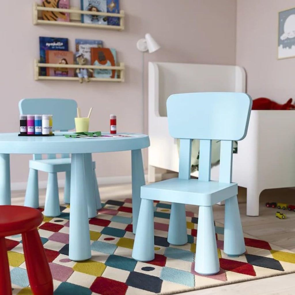 Ikea Mammut Children's Chair, in/Outdoor/Light Blue