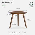 Small Oval Coffee Table, Solid Oak Pebble Table for Small Spaces | Solid oak pebble-shaped table with rounded edges creates a stylish small coffee table for apartments, sofas and cozy spaces.