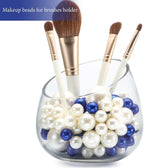 200 Pieces Floating NO Hole Pearls for Vases,White,RoyalBlue Floating Beads for Centerpieces,Floatings Candles,Makeup Brush Beads,Artificial Fake Pearl,Home Weddings Table Centerpieces Party Decor