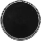Penau Metal End Table, Powder-Coated Iron Barrel Accent Side Table, Decorative Iron Cut Floral Pattern, No Assembly, 16.50 x 16.50 x 20.75 Inchs, Black