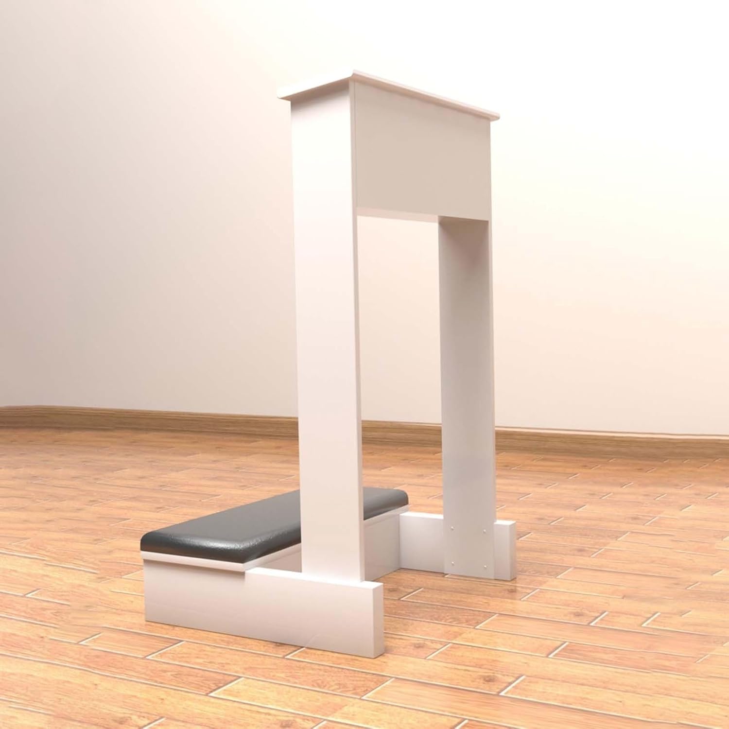 Prayer Kneeler Bench 20x16.5x33In Solid Wood Prayer Table Prayer Bench Stool with Shelf and Cushion Pad Church Pulpit Kneeling Chair Meditation Bench Stool for Church Prayers(Wood)