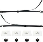 2 Pack Adjustable TV Safety Straps TV Wall Anchors No-Drill Adhesive Anti-Tip Furniture Anchors for Proofing Furniture Wall Anchors Flat Screens Fix to Wall,Cabinet,Stand Or Desk(COLOR:black)