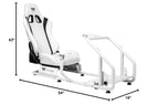 Thermaltake GR300 Racing Simulator Cockpit; Adjustable PVC Seat; Adjustable Pedal & Wheel Mounts; Shifter Mount Included; Compatible with Thrustmaster/Logitech Fanatec; GSC-R30-CPASWH-01