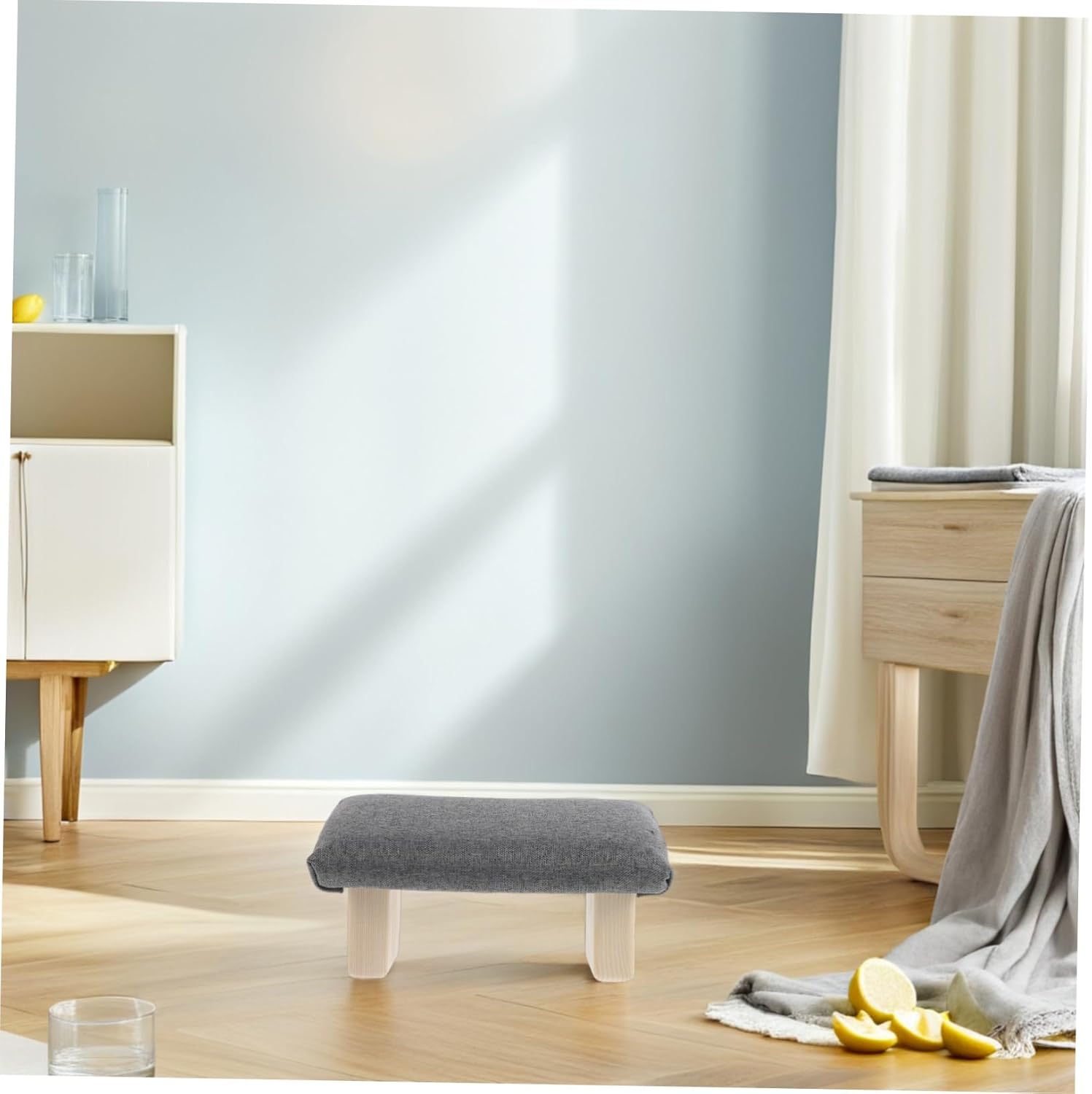Kisangel Ergonomic Kneeling Stool Chair for Prayer Kneeling Posture Bench Wooden Prayer Bench Soft Cotton Surface