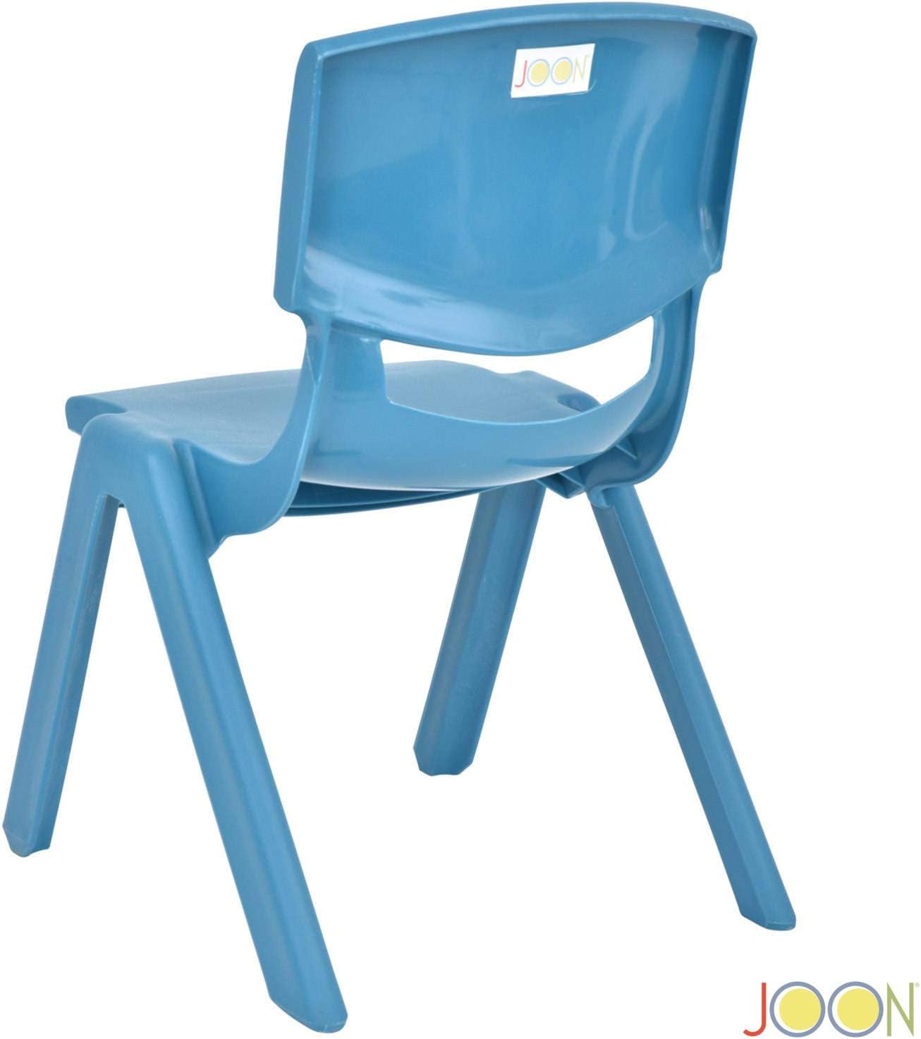 JOON Stackable Plastic Kids Learning Chairs, (2-Pack), 20.5x12.75X11 Inches, The Perfect Chair for Playrooms, Schools, Daycares and Home, Sky Blue