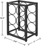 Metal Countertop Wine Rack 6 Bottles, Fits Large Wine Bottles | Free Standing