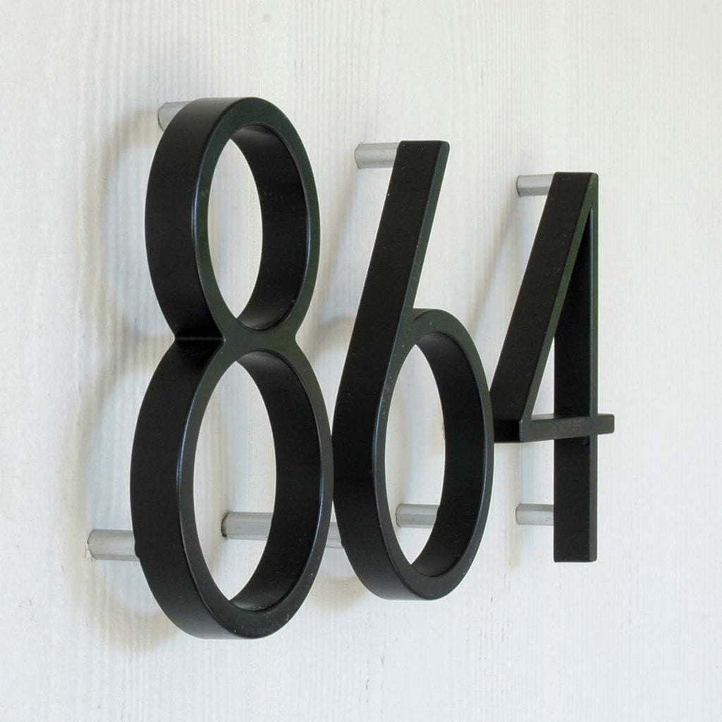 Distinctions 844686 House Number 1, Bronze Zinc Floating Address Number, Modern Outdoor Address Sign for Front Door, Mailbox, Wall, or Plaque, 5 Inches