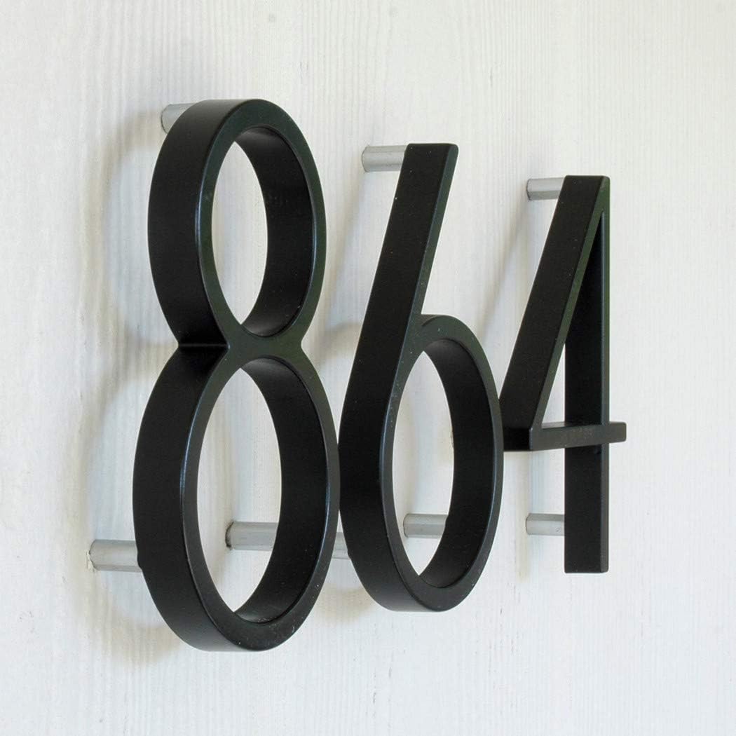 Distinctions 844686 House Number 1, Bronze Zinc Floating Address Number, Modern Outdoor Address Sign for Front Door, Mailbox, Wall, or Plaque, 5 Inches