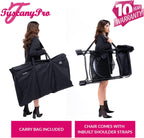 Adjustable Height Chair with Carry Bag - Portable Makeup Artist & Hairstylist Chair - Perfect for Makeup, Salons, Movie Sets - Italian Design