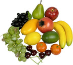Generic 17pcs Artificial Mixture Fruits,Simulation Fruit Props for Photography Display, Lifelike Realistic Fake Fruits Home Decor Craft Fruit Set Fake Grapes Fake Banana, HC2412-17