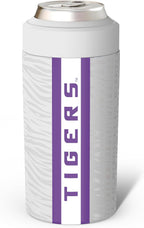 Frost Buddy NCAA Universal Buddy - Fits all - Stainless Steel Can Cooler for 12 oz & 16 oz Regular or Slim Cans & Bottles - Stainless Steel (College Team Tigers)