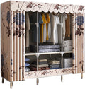 Wardrobe Organiser Wardrobe Storage Quick Install Wardrobe Storage Double The Weight Strong and Sturdy Used for Rental Room Bedroom (Size : 125X45X170cm A)