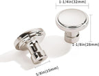 khtumeware 10 Pack Knob Polished Nickel Cabinet Knobs Solid Heavy Duty Knobs Drawers Bi-Fold Door Knob Cabinet Hardware for Kitchens Bathroom