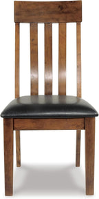 Signature Design by Ashley Ralene Rake Back 19" Dining Room Chair 2 Count, Medium Brown