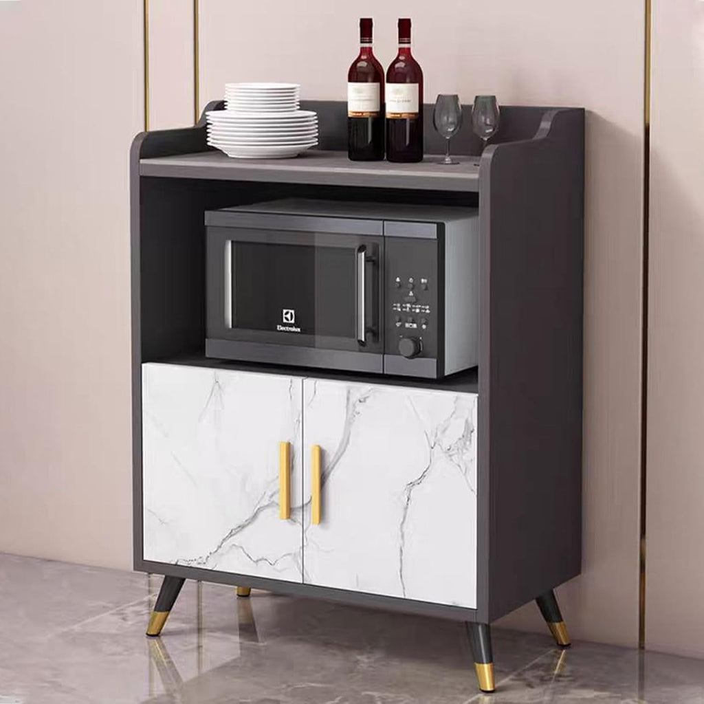 Sideboard Buffet, Wide Pantry Storage Cabinet, Tall Kitchen Storage Cabinet with Microwave Stand, Farmhouse Kitchen Hutch for Dining Room(60cm/23.6in)