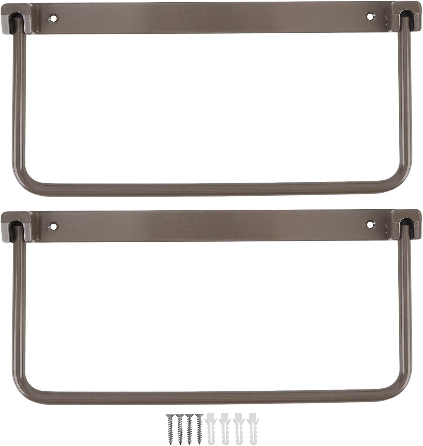 aqxreight Foldable RV Shoe Rack Wall Mounted, Aluminum Alloy Space Saving Organizer, Hanging Shoe Storage Shelf for RV, Travel Trailer, Yacht - Pair of Shoe Holders for All Types of