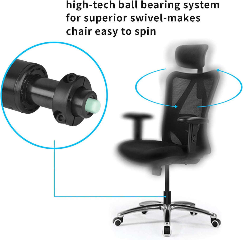 Duramont Office Chair Cylinder Replacement - Gas Lift, Hydraulic Piston - Universal Fit for All Chairs - Heavy Duty, Adjustable Height - Includes Easy Removal Tool, Installation Instructions & Gloves