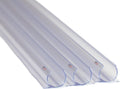 Novelty Lights 10 Pack 3/8in Rope Light Track, Made in USA 3 Feet Clear PVC Mounting Channels for Indoor or Outdoor Rope Lights, UV Treated, 360 Degree Lighting