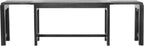 Jofran Global Archive Bradford Extendable Solid Mango Wood Bench, Mid-Century Accent Bench for Living Room Entryway, Grey
