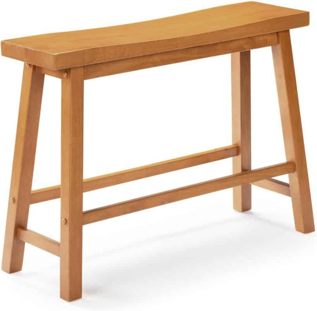 Boraam Sonoma Counter Height Backless Bench - Honey Oak Finish