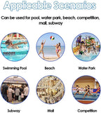 Outdoor Life Guard Chair for Patio Beach Water Park, Tall Pool Deck Lifeguard Chairs for Kids/Adults, Heavy Duty Stainless Steel Elevated Lifeguard Chair, Loads 660lbs(3 Steps - H 150cm/59inch)