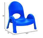 Angeles Value Stack 5" Child Chair, Royal Blue, 4 Pack, Stackable Ergonomic Seating Solution for Classrooms and Homeschools